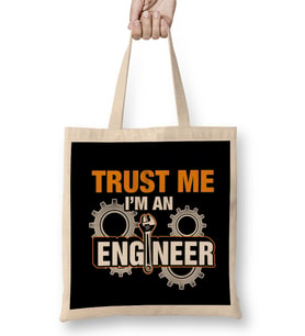 I Am A Mechanical Engineer 02 Bez Çanta Uzun Saplı