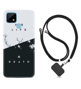 Realme C11 C21 C21Y C25Y C11 2021 Kılıf Boyun Askılı Silikon Life and Death 1339