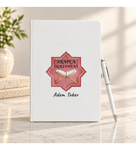 Arapça Öğretmenine İsme Özel Defter ve Kalem Seti