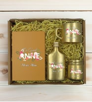 BK Gift Kişiye Özel İsimli DTF Anne Temalı Gold Defter & Kahve Fincanı & Kolonya & Mum Hediye Seti-1, Anneye Hediye, Anneler Günü Hediyesi
