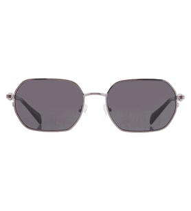 Michael Kors Güneş Gözlüğü - Asimetrik Füme Metal Çerçeve Koyu Gri Cam UV400 0MK1165 100287 57