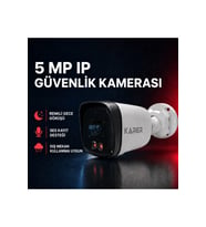 5 MP IP Sesli WarmLED Bullet Güvenlik Kamerası – Renkli Gece Görüşlü Dış Mekân Kamera