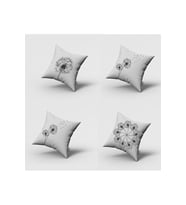 Kırlent Kılıfı 4lu Dijital Baskılı Karahindiba Desen Baskılı Renkli Dekoratif 40x40 (Çok Renkli)