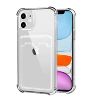 Microsonic Apple iPhone 11 Card Slot Shock Kılıf Şeffaf (Renksiz)