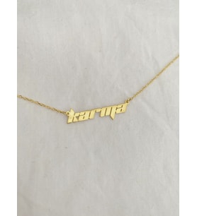 Kişiye Özel 925 Ayar Gümüş Karma Kolye