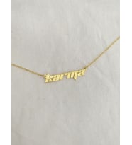 Kişiye Özel 925 Ayar Gümüş Karma Kolye