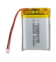 Powermaster 3.7 Volt 600 Mah Lityum Polimer Şarjlı Pil 6X25X35 mm Akıllı Saat Kulaklık Pili