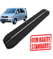 T5 TRANSPORTER UZUN ŞASE 2003 2015 YILLARI ARASI ARACA ÖZEL NEVADA SİYAH YAN BASAMAK
