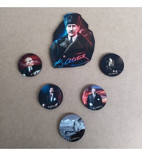 AHŞAP DUVAR SÜSÜ ATATÜRK İMZALI