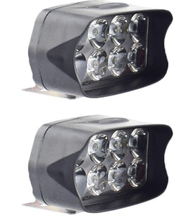 Motosiklet 12V 6500K 8 Led'ler Çift Yardımcı Sisli In Fark Lamba Süper Parlak