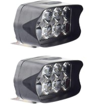 Motosiklet 12V 6500K 8 Led'ler Çift Yardımcı Sisli In Fark Lamba Süper Parlak