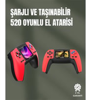 Mey İthalat® P5 Gamepad Konsol – Nostaljik Oyun Deneyimi, 520 Klasik Oyun Seçeneği (Krem)