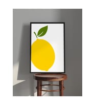 Tablo  Ahşap Çerçeveli Tablo  Çerçeveli Poster Sarı, Limon Temalı Tablo (Karışık)