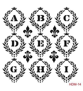 Cadence Home Decor Midi Stencil Boyama Şablonu 25x25 cm. HDM-14 