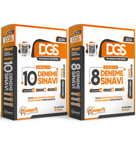 2024 DGS 10lu ve 8li 2 Paket Deneme Sınavı Özgün Yeni Nesil Türkiye Geneli Kurum (Beyaz)
