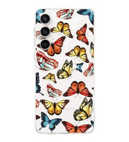 PrintiFy Samsung Galaxy S23 Fe ile Uyumlu Water Color 2  Kamera Korumalı Şeffaf  Kılıf