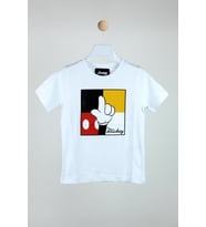 Mickey Ve Arkadaşları Baskılı Tshirt Beyaz