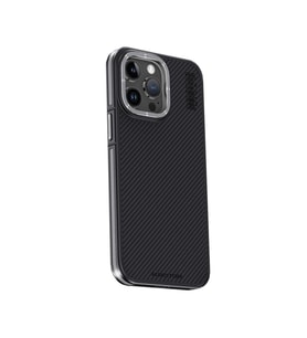 Joko Apple İphone 15 Pro Kılıf Aramid 600d Kevlar Karbon Fiber Magsafe Kapak - Gri