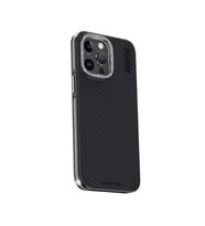Joko Apple İphone 15 Pro Kılıf Aramid 600d Kevlar Karbon Fiber Magsafe Kapak - Gri