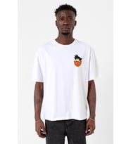 Dragon Ball Z Anime Son Goku Pocket Beyaz Erkek Oversize Tshirt