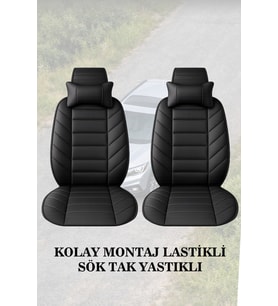 hyundai tucson 2025 Koltuk ve Kılıf uyumlu Lüks Yastık Siyah Minder 2 Minder 2 Yastık
