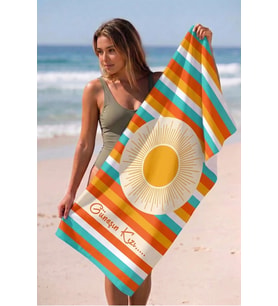 Valerine Life isme Kişiye Özel Renkli Güneşli Plaj Havuz Spa Sauna Spor Havlusu 70x140cm Pamuklu Yük