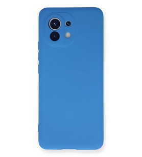 Newface Xiaomi Mi 11 Kılıf Nano içi Kadife Silikon - Mavi