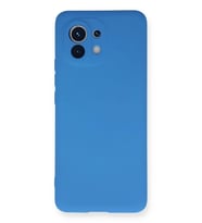 Newface Xiaomi Mi 11 Kılıf Nano içi Kadife Silikon - Mavi