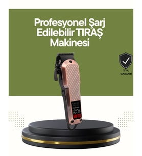 Şarjlı Saç Kesme Makinesi – 4 Kademeli Ayar, Lcd Ekran Hızlı Şarj Desteği
