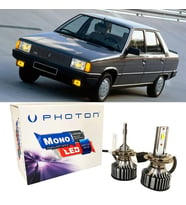 Renault 9 Led Xenon Uzun + Kısa Far Ampulü H4 Mono Yeni Seri Beyaz