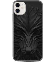 Apple iPhone 11 12 13 Mini Kılıf Desemli Silikon Black Fox 1325