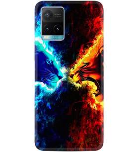 Vivo Y11S Y21S Y20 Y20S Y70 Kılıf Desemli Silikon Red Blue Leon 1714