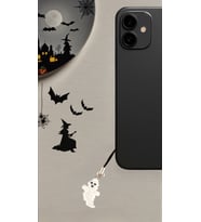 Miyuki Boncuk El Yapımı Küçük Hayalet Telefon Çarmı - Charm Halloween Cadılar Bayramı 1