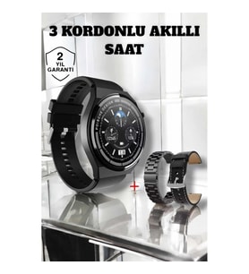 GT3 Max Akıllı Saat – Nabız ve Uyku Takibi, Çağrı Cevaplama, Bildirim Görüntüleme, Siyah