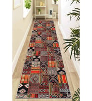 Renkli Kaymaz Patchwork Kesme Rulo Özel Ölçülü Yolluk AR981