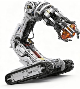 ARM Robot Kol Yapı Kiti 1468 Parça – Uzaktan Kumandalı 4 Motorlu Paletli STEM Eğitim Seti