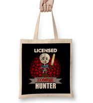 Licensed Zombie Hunter Skeleton Halloween Bez Çanta Uzun Saplı