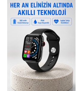 Yüksek Çözünürlüklü 1.9" Akıllı Saat – 5-6 Gün Aktif Kullanım, Şık ve Modern Tasarım