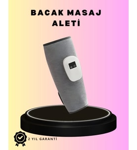 3 Kademeli Hava Basınçlı Isıtmalı Baldır Masaj Aleti – Titreşimli Kablosuz Kullanım