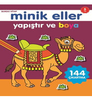 Minik Eller Yapıştır Ve Boya - Bordo Kitap