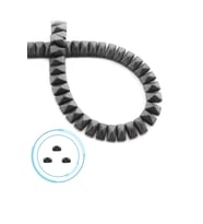 Hematit Doğal Taş Mat Gri Piramit Kesim Çift Delik 8x4mm Dizi [AA]