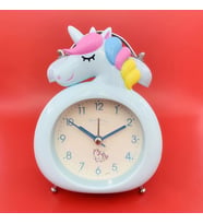 Dekoratif Masa Üstü Unicorn Çalar Saat (Mavi)