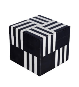 Lucky Art Siyah Kare Kutu 10x10 cm DGY 025