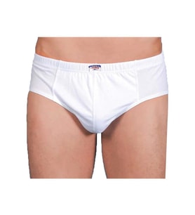 12 Li Paket Paşa Yıldız Erkek Penye Slip Külot Beyaz Dar Kalıp