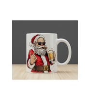 "Yılbaşı Temalı" Noel-Cristhmas- Bira - Arkadaşlık Yeni Yıl Tasarımlı Hediyelik Kupa Bardak (Beyaz)