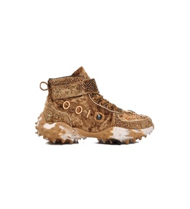 Guja 24K351 Taşlı İşlemeli Camel Kadın Bot