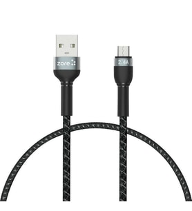 Micro Girişli Telefon ve Tablet İçin Micro - USB Kablo Hızlı Şarj ve Veri Aktarımı (480Mbps-30cm) (Siyah)