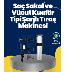 5 Farklı Kesim Tarağıyla Gelen Çok Amaçlı Tıraş Cihazı