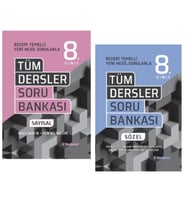 TUDEM YAYINLARI 8.SINIF LGS BECERİ TÜM DERSLER SÖZEL SORU BANKASI - TÜM DERSLER SAYISAL SORU BANKASI