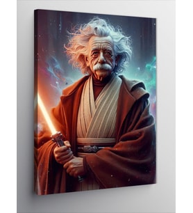 Kanvas Tablo Albert Einstein Ve Işın Kılıcı